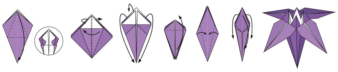Origami Anleitung Iris